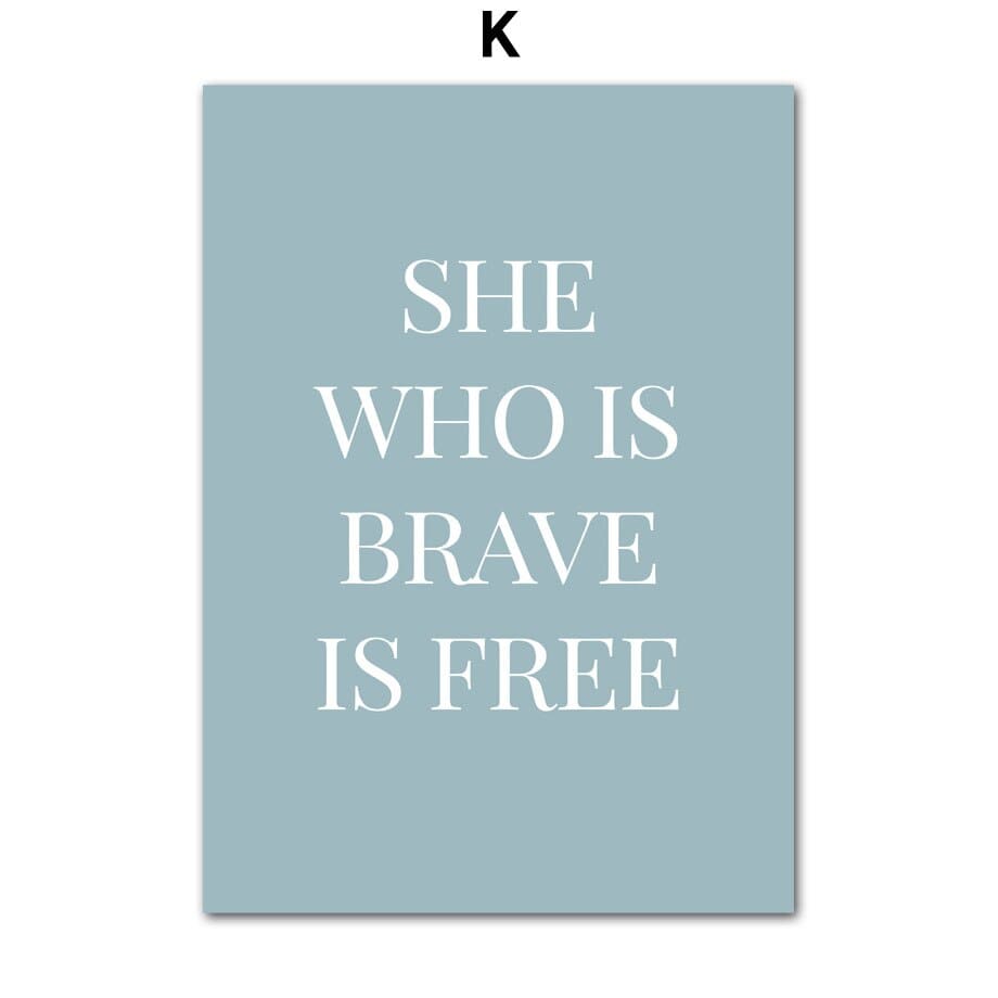 Arthia Designs - She Who Is Brave Is Free Canvas Art - Review