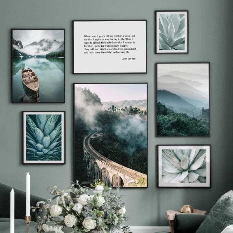 Arthia Designs - Misty Mountain Lake Canvas Art - Review