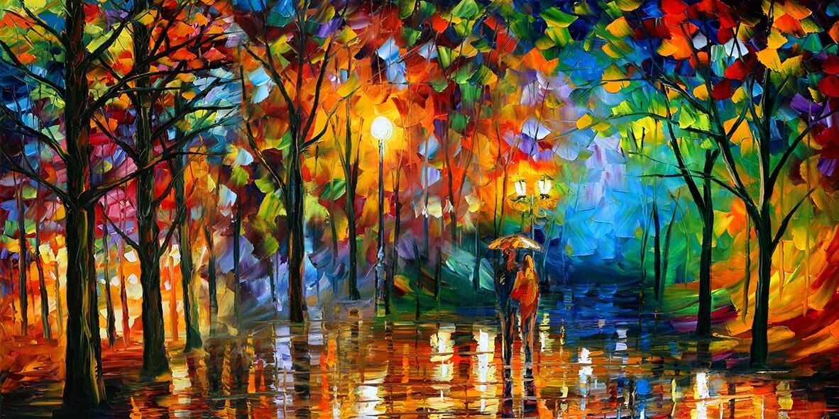 Arthia Designs - Rain of Love by Leonid Afremov Canvas Art - Review