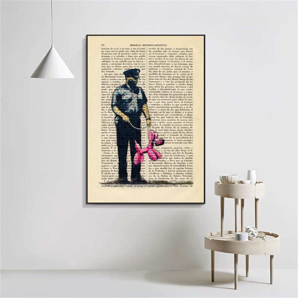 Arthia Designs - Banksy Book Page Poster Canvas Art - Review