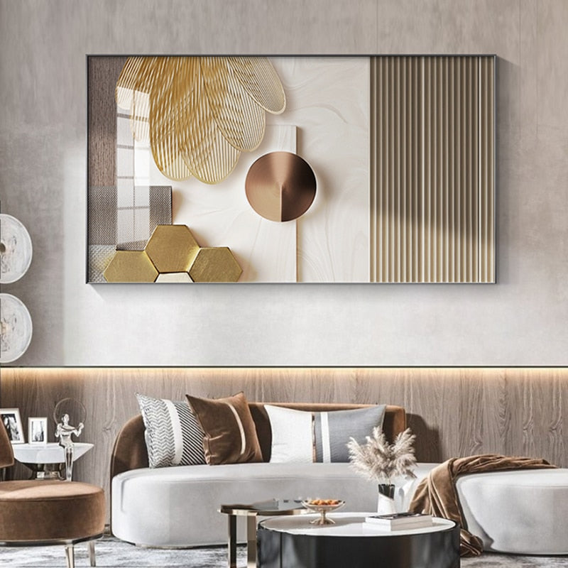 Arthia Designs - Luxury Modern Abstract Gold Canvas Art - Review