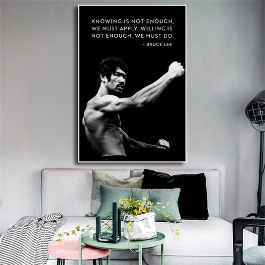 Arthia Designs - Bruce Lee Motivational Quote Canvas Art - Review