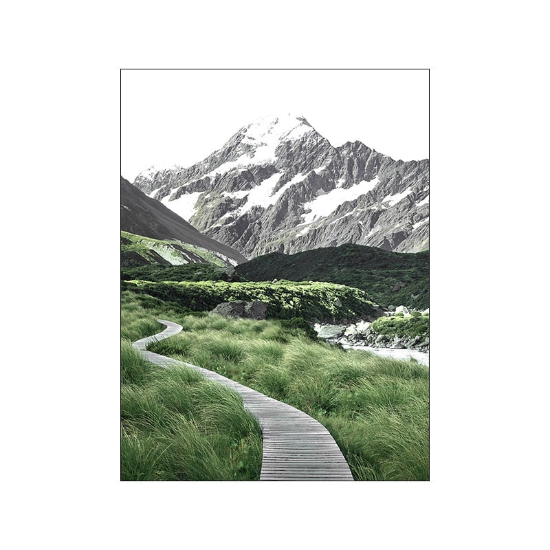 Arthia Designs - Green Forest Mountain Landscape Canvas Art - Review