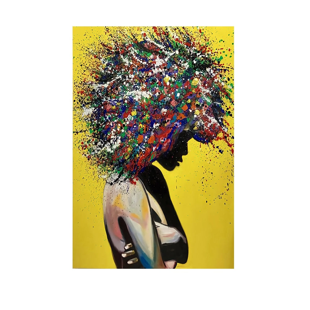 Arthia Designs - Colorful Graffiti Woman Canvas Art - Review