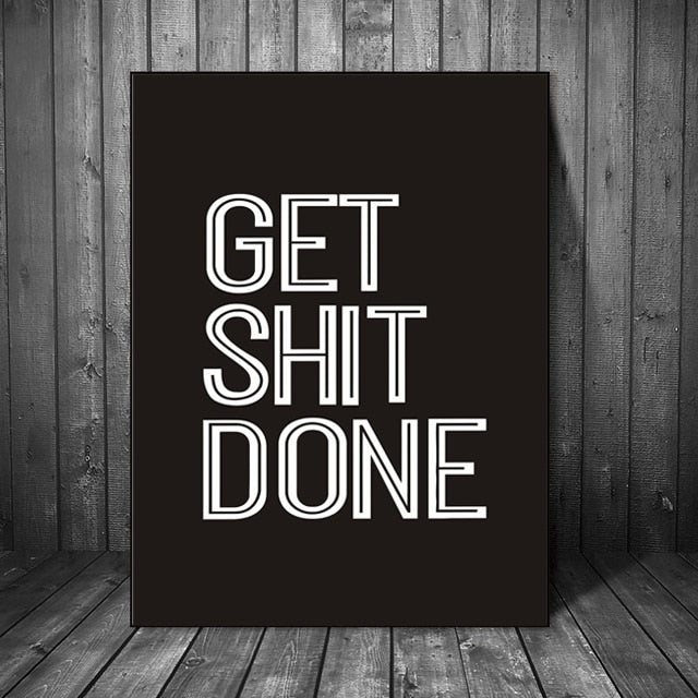 Arthia Designs - Get Shit Done Motivational Canvas Art - Review