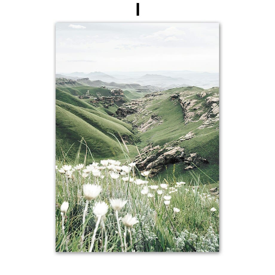 Arthia Designs - Village Mountain Flower Garden Canvas Art - Review