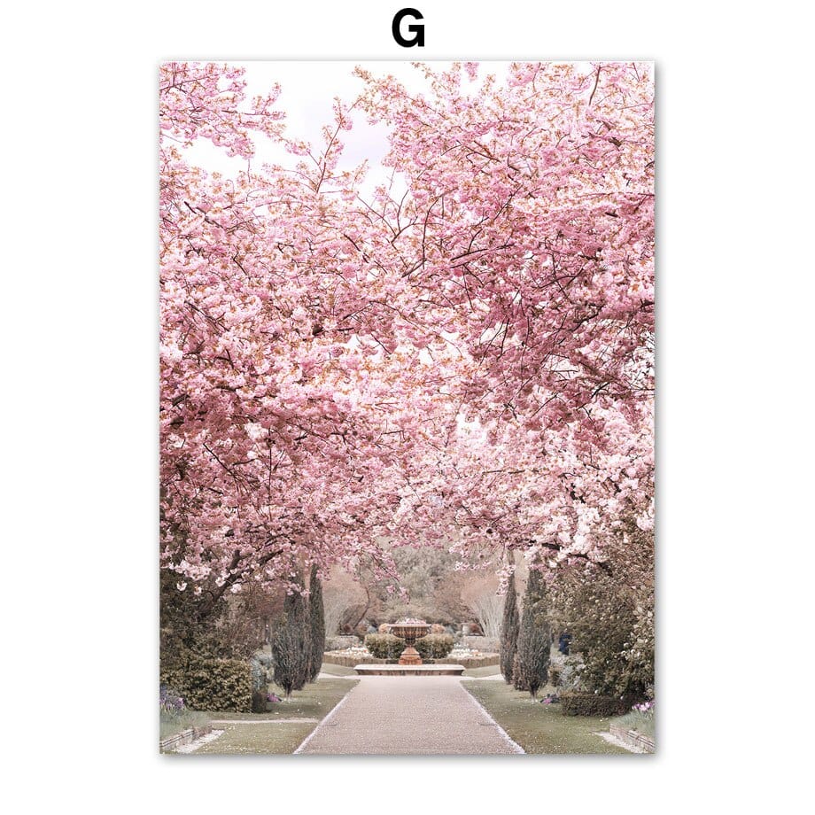 Arthia Designs - Blossom Pink Sakura Town Canvas Art - Review