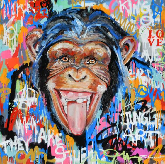 Arthia Designs - Laughing Monkey Graffiti Canvas Art - Review