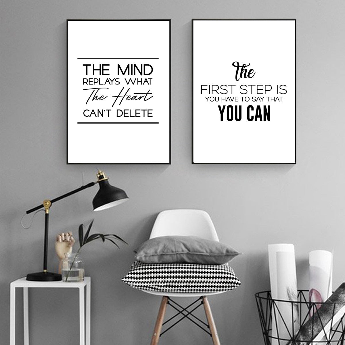 Arthia Designs - Minimalist Black and White Quotes Canvas Art - Review