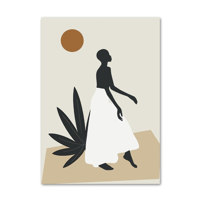 Arthia Designs - Abstract Floral African Woman Canvas Art - Review