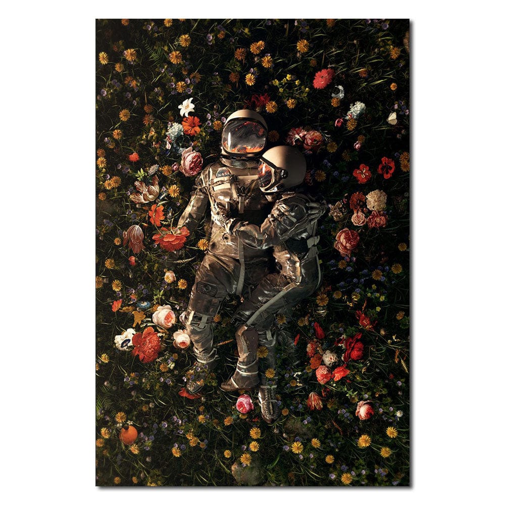 Arthia Designs - Astronaut Blooming Flower Canvas Art - Review