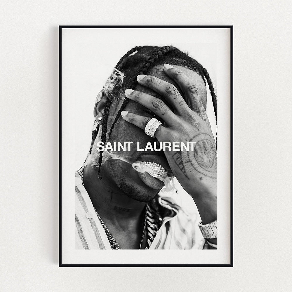 Arthia Designs - Black White Travis Scott Fashion Canvas Art - Review