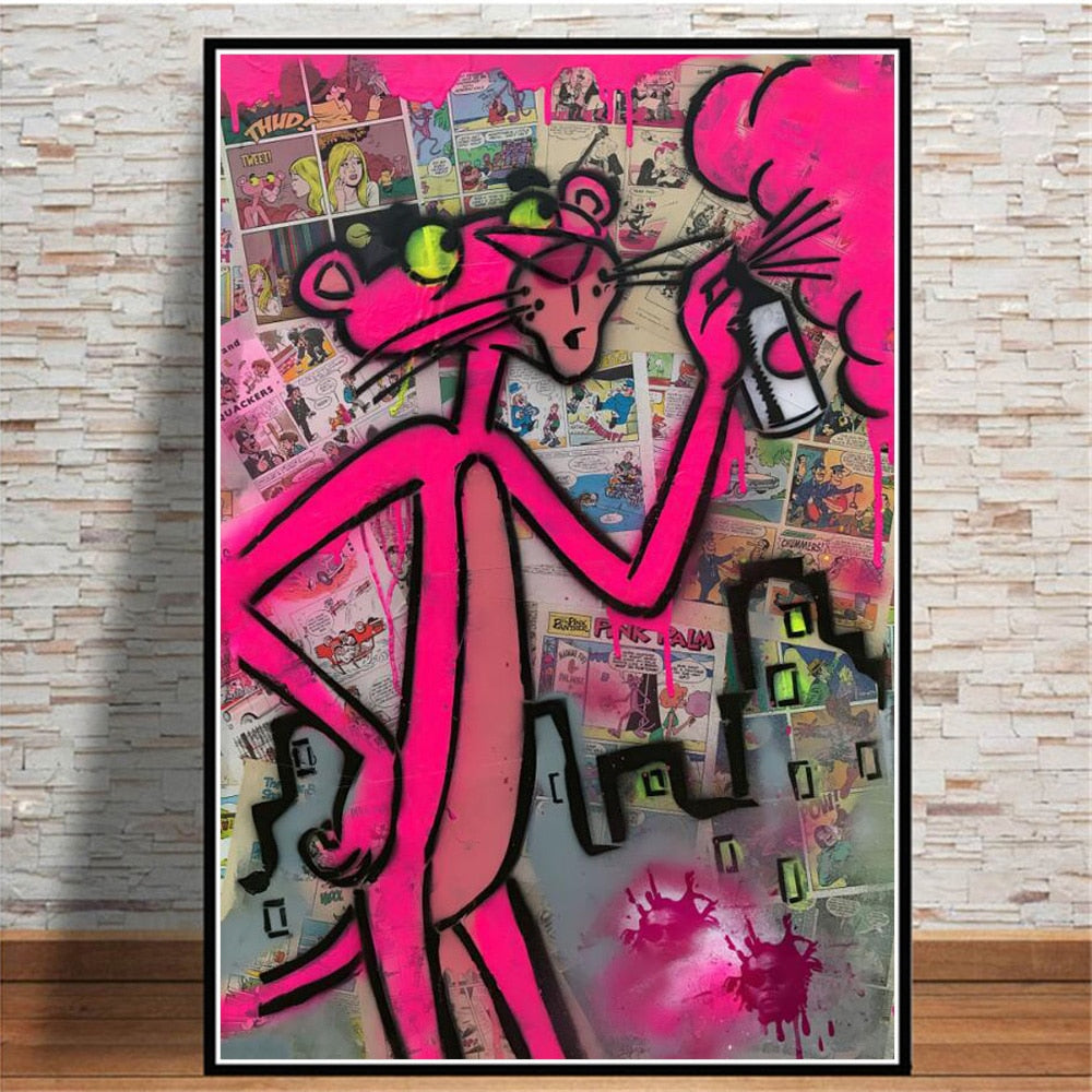 Arthia Designs - Fashion Pink Panther Graffiti Canvas Art - Review