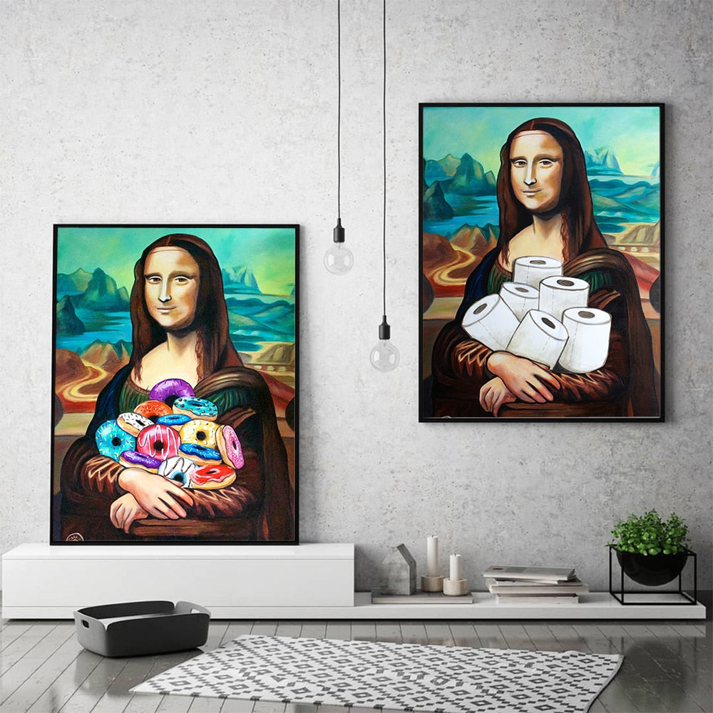 Arthia Designs - Funny Toilet Mona Lisa Canvas Art - Review