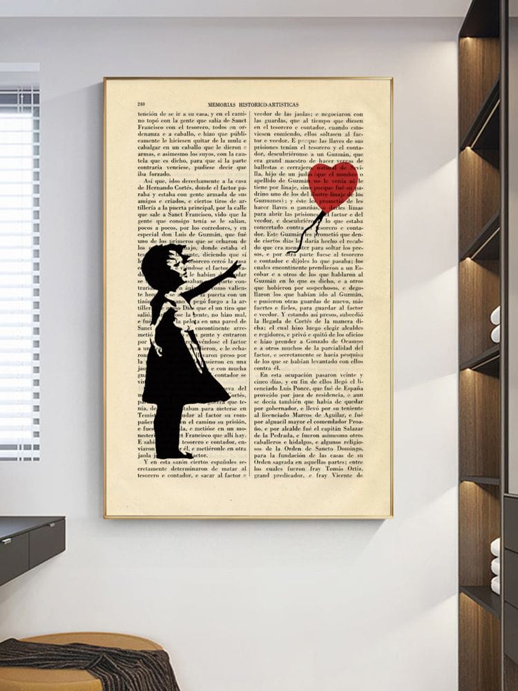 Arthia Designs - Banksy Book Page Poster Canvas Art - Review