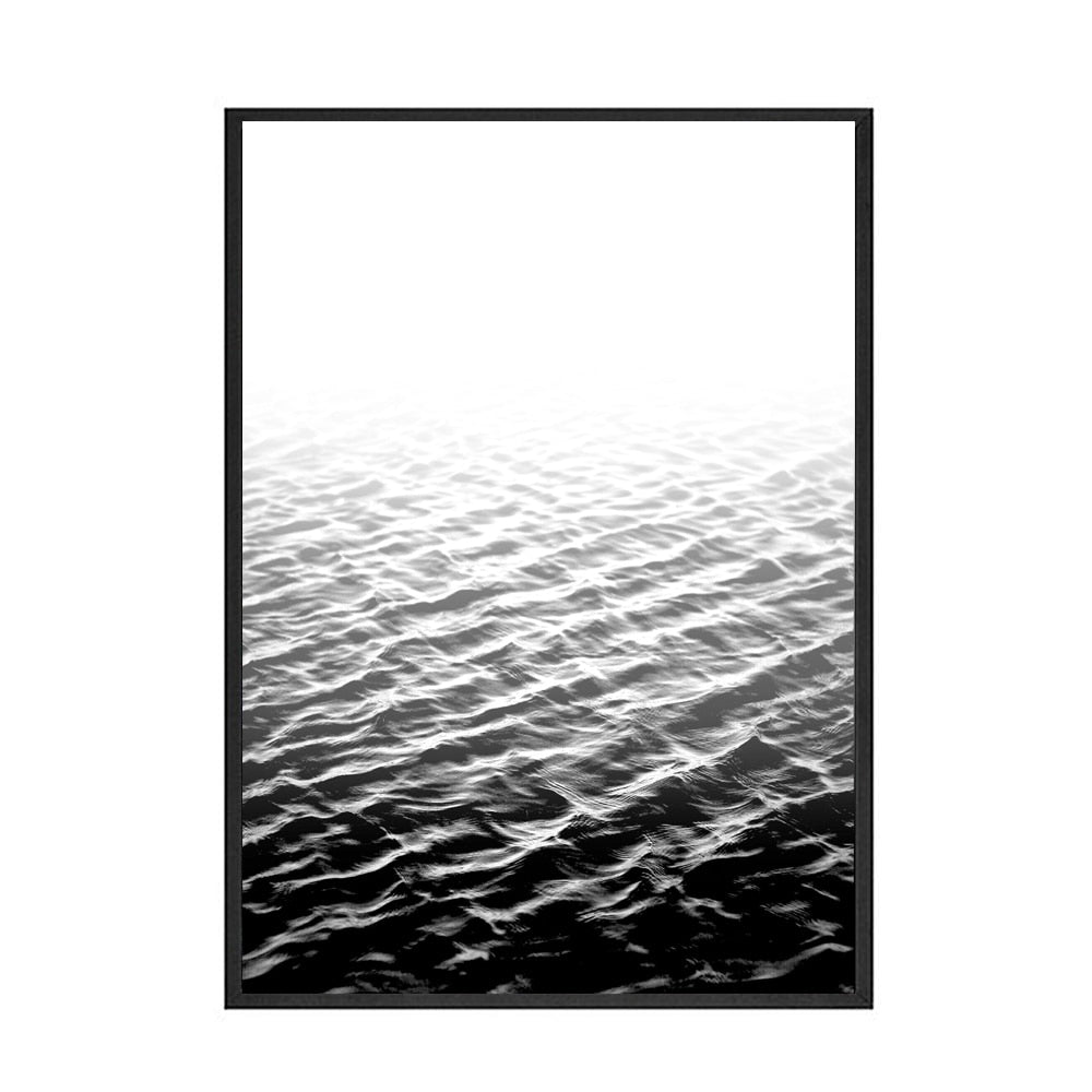 Arthia Designs - Black and White Beach View Canvas Art - Review