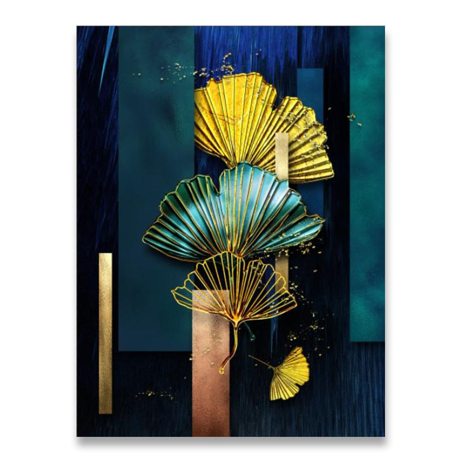 Arthia Designs - Golden Green Leaves Canvas Art - Review