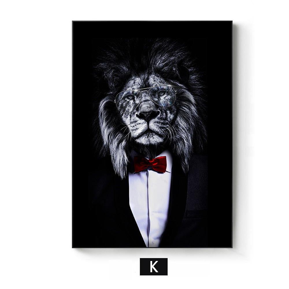 Arthia Designs - Smoking Lion Monkey Tiger Canvas Art - Review