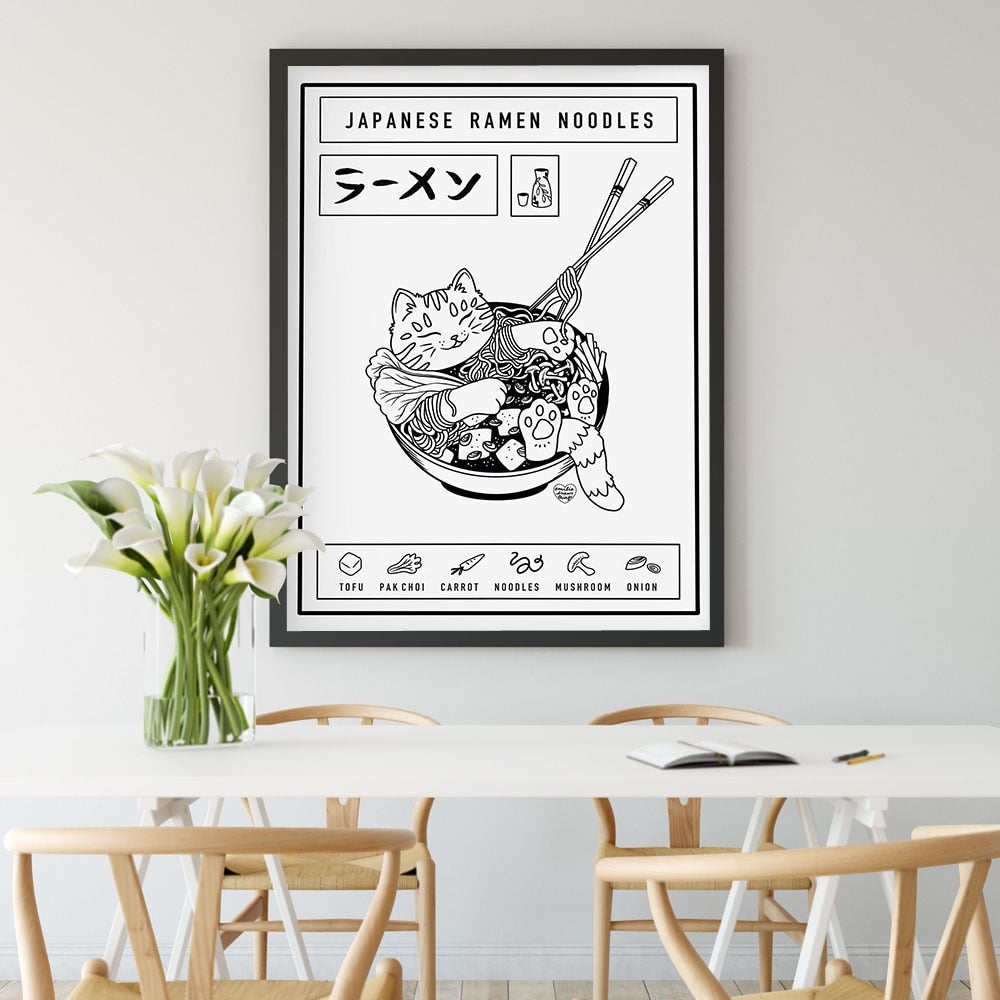 Arthia Designs - Funny Japanese Ramen Noodles Canvas Art - Review