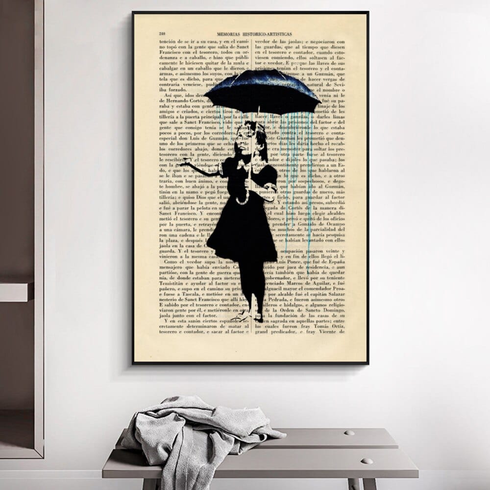 Arthia Designs - Banksy Book Page Poster Canvas Art - Review