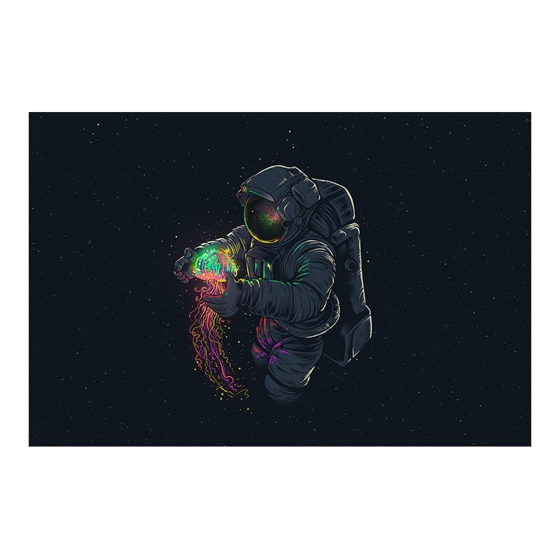 Arthia Designs - Astronaut Playing With Jellyfish Canvas Art - Review