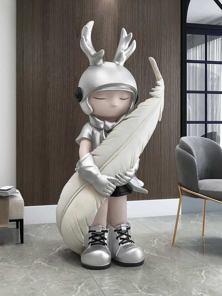 Arthia Designs - Antler Boy with Feather Statue - Review