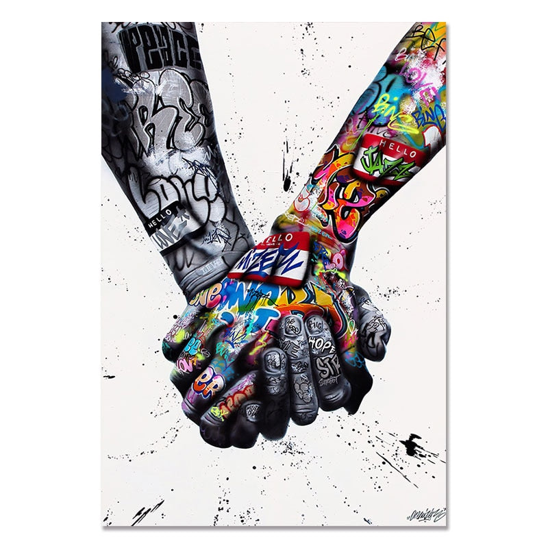 Arthia Designs - Banksy Street Graffiti Collage Canvas Art - Review