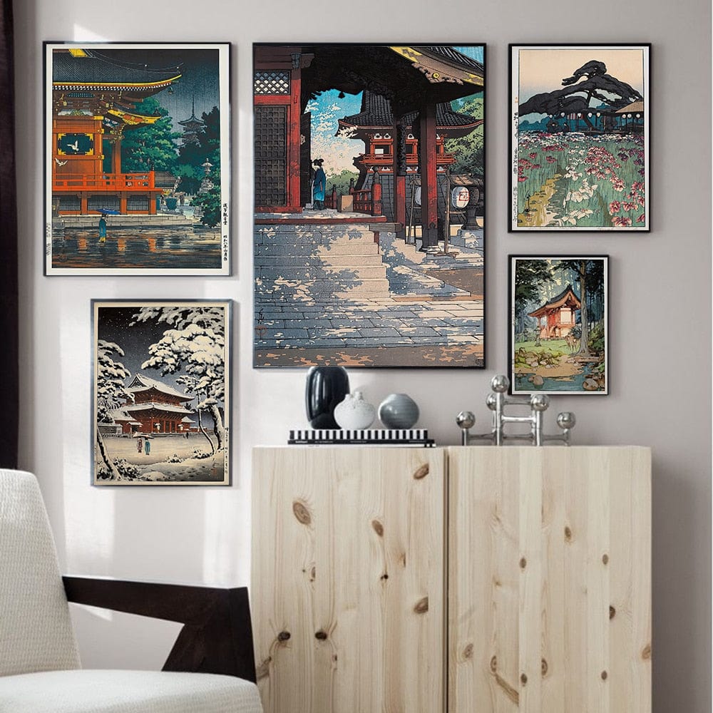 Arthia Designs - Vintage Japanese Temple Ukiyo-e Canvas Art - Review