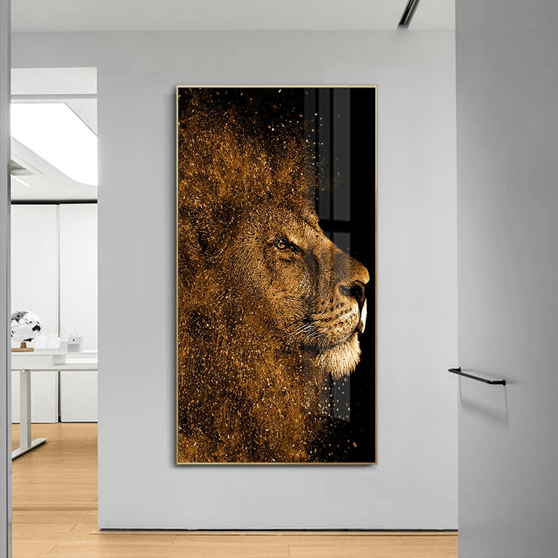 Arthia Designs - Nordic Golden Lion Canvas Art - Review