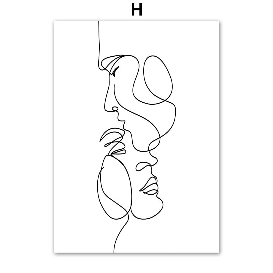 Arthia Designs - Abstract One-Line Love Lady Canvas Art - Review