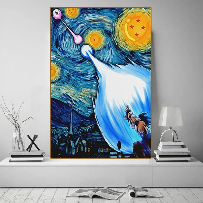 Arthia Designs - Dragon Ball Goku Starry Night Canvas Art - Review