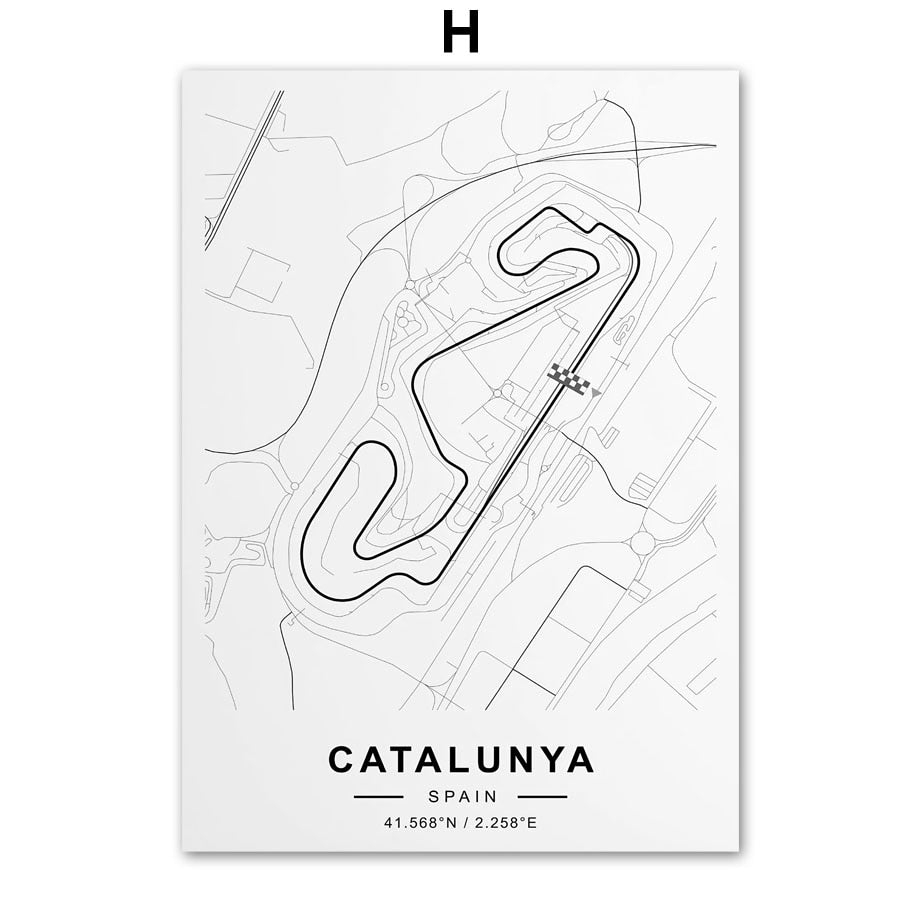 Arthia Designs - Formula One Circuit Map Canvas Art - Review