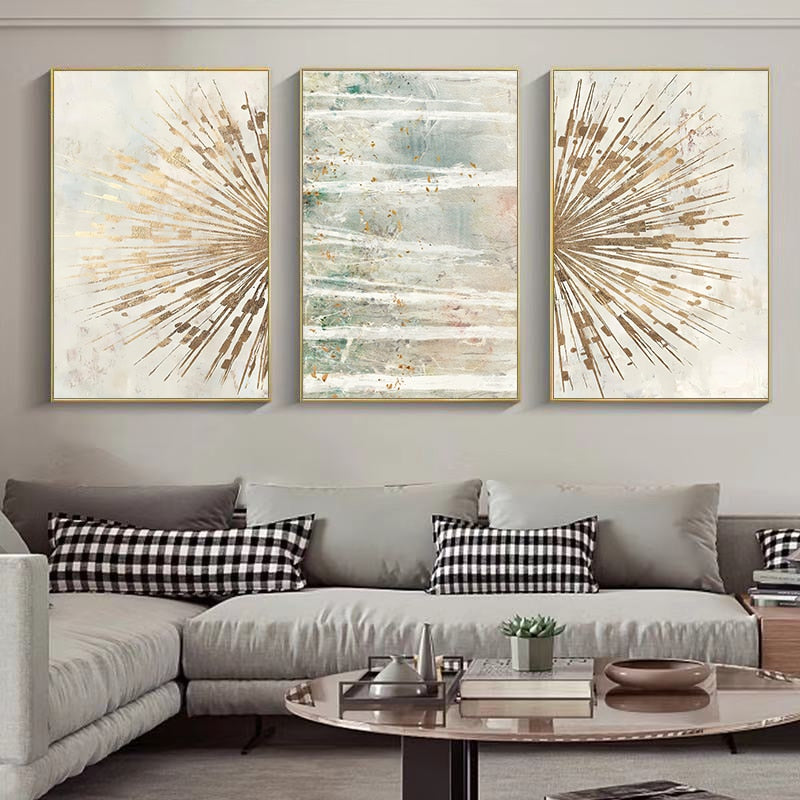 Arthia Designs - Abstract Golden Sparkles Canvas Art - Review