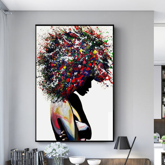 Arthia Designs - Graffiti Art Of Black Woman Canvas Art - Review