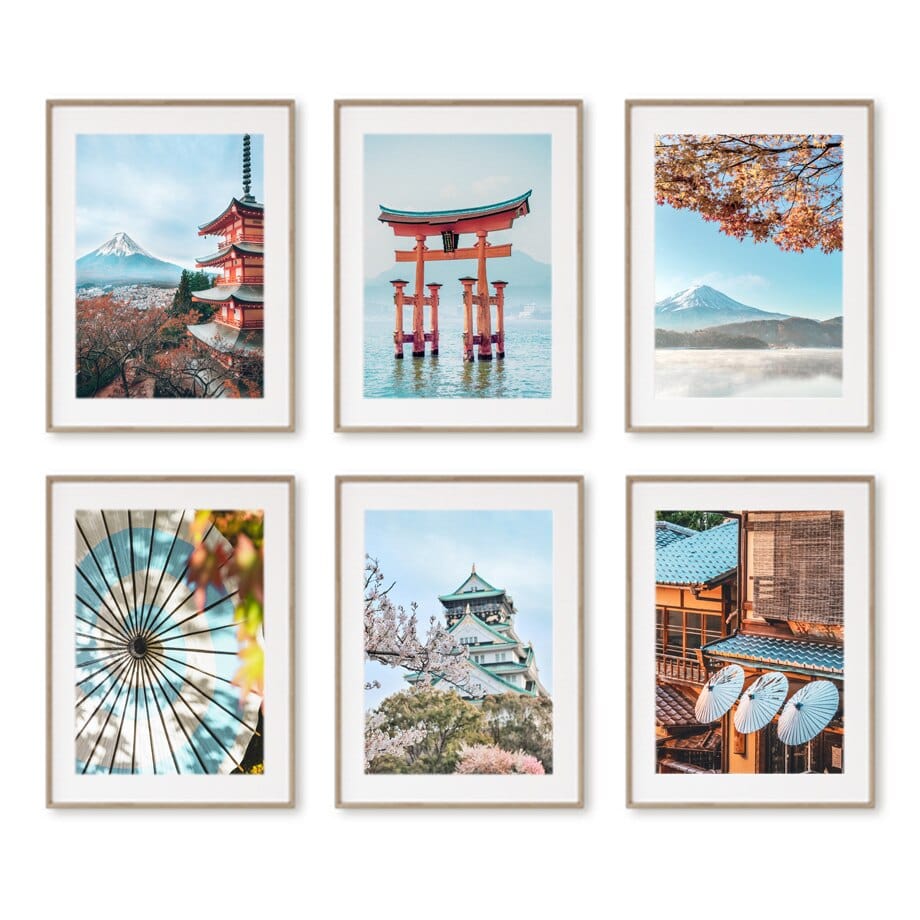 Arthia Designs - Mount Fuji Sakura Temple Canvas Art - Review