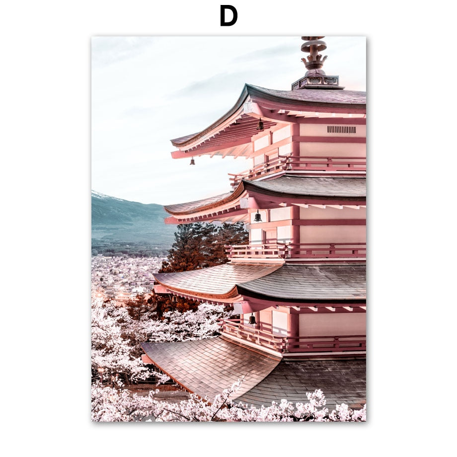 Arthia Designs - Japanese Tokyo Sakura Scenery Canvas Art - Review