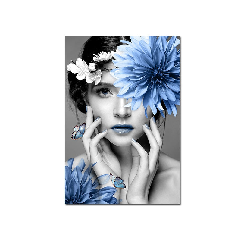 Arthia Designs - Modern Flower On Girl Head Canvas Art - Review