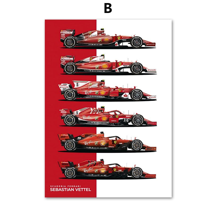 Arthia Designs - Formula One Cars Collection Canvas Art - Review