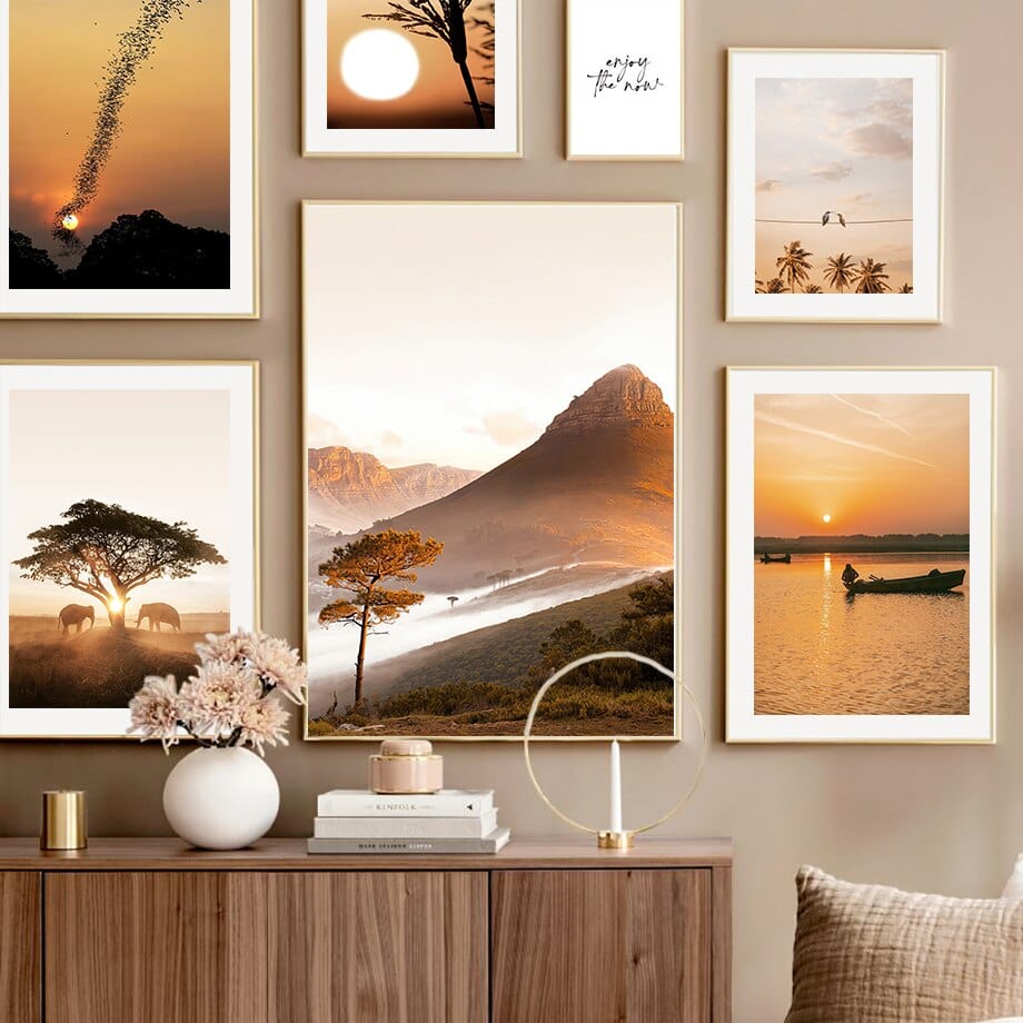 Arthia Designs - Sunset In Forest Lake Canvas Art - Review