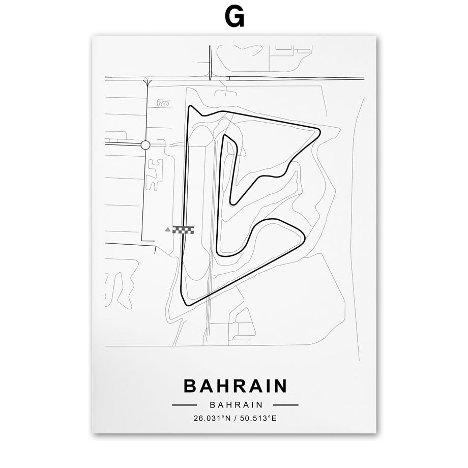 Arthia Designs - Formula One Circuit Map Canvas Art - Review