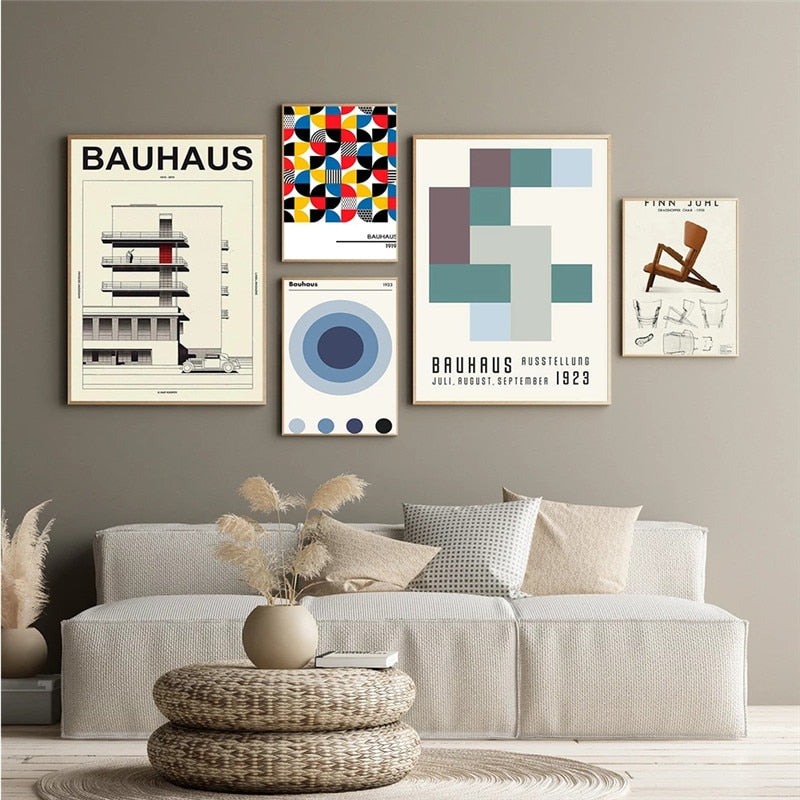 Arthia Designs - Abstract Bauhaus Exhibition Canvas Art - Review