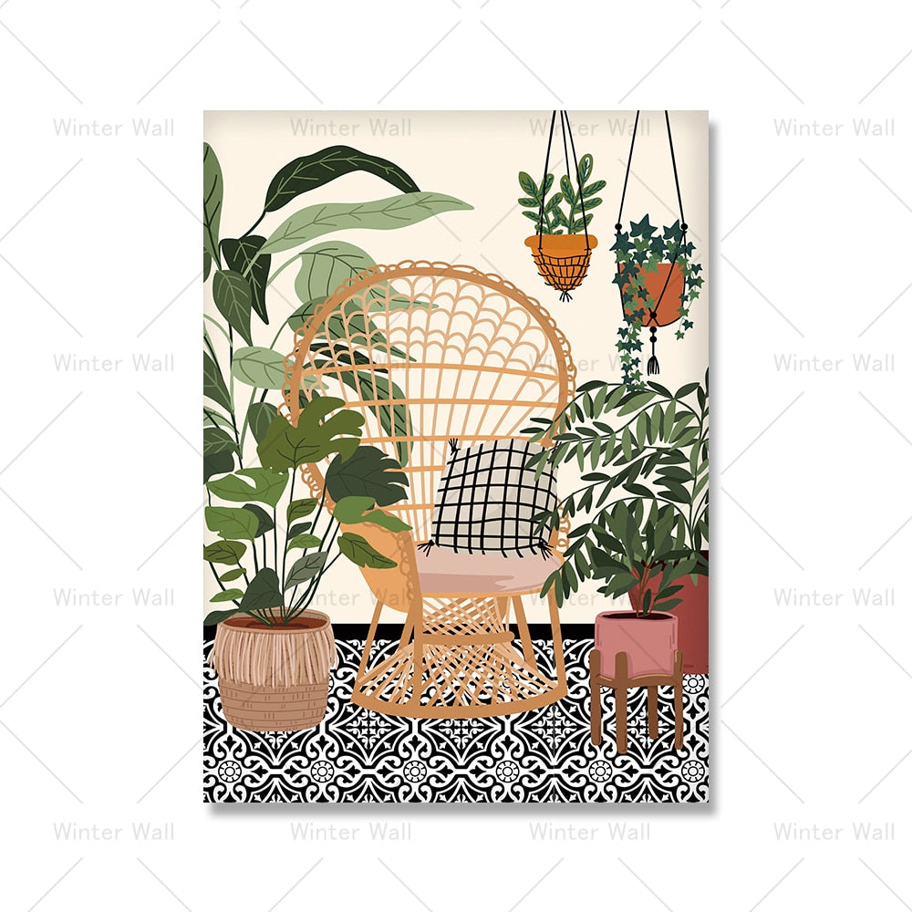 Arthia Designs - Greek Botanical House Plants Canvas Art - Review