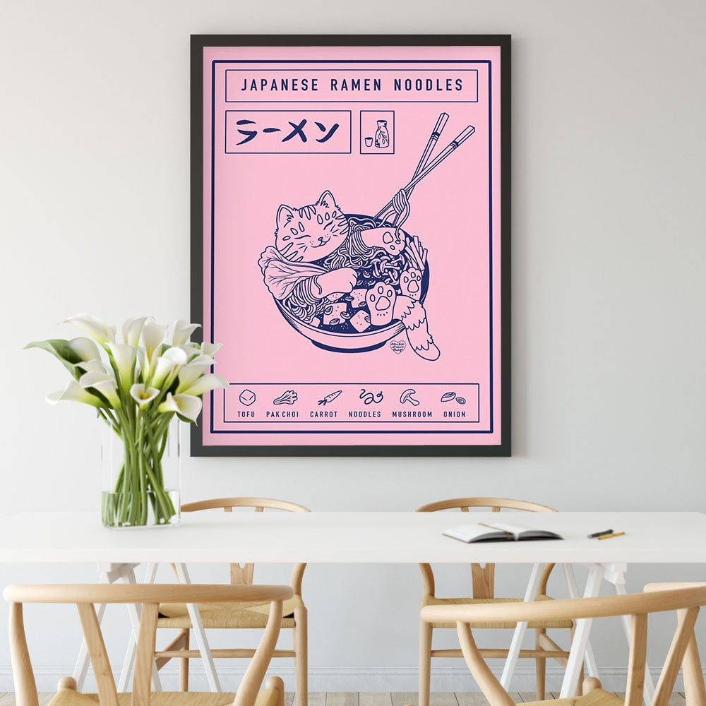 Arthia Designs - Funny Japanese Ramen Noodles Canvas Art - Review