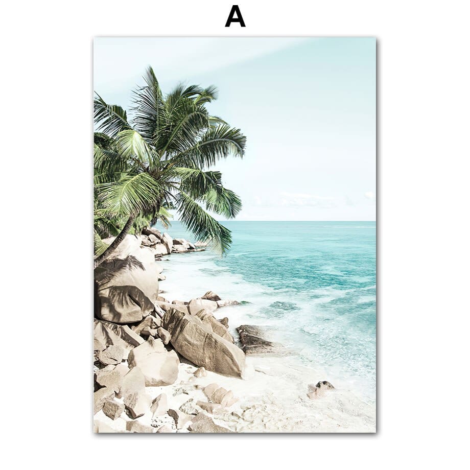 Arthia Designs - White Sand Tropical Island Canvas Art - Review