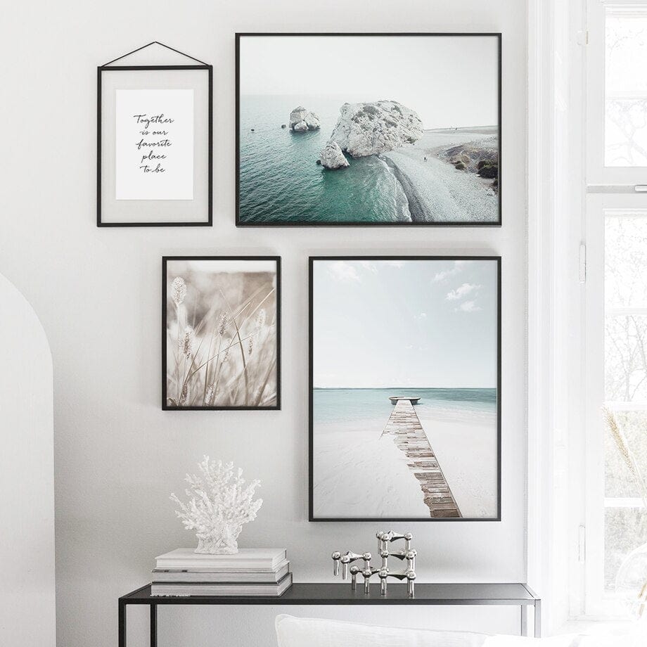 Arthia Designs - White Sand Beach Seagull Island Canvas Art - Review