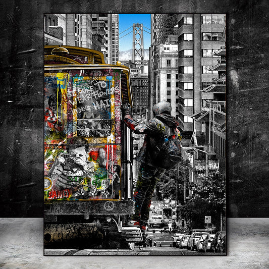 Arthia Designs - Modern City Street Graffiti Canvas Art - Review