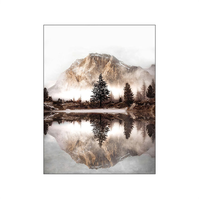 Arthia Designs - Autumn Nordic Forest Landscape Canvas Art - Review