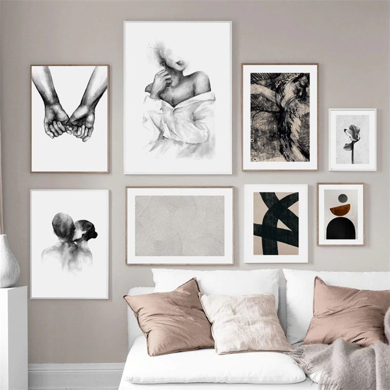 Arthia Designs - Abstract Watercolor Black White Canvas Art - Review