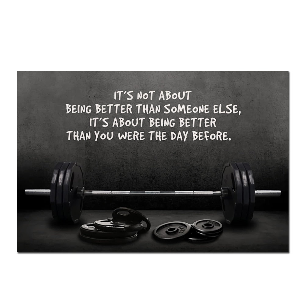 Arthia Designs - Weightlifting Gym Motivation Canvas Art - Review