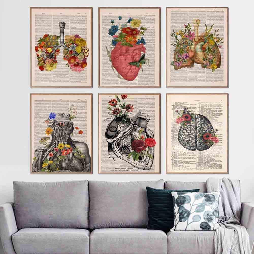 Arthia Designs - Retro Abstract Human Organs Canvas Art - Review